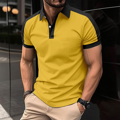Men's Short Sleeve Casual Business Polo Shirt