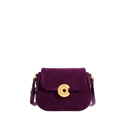Retro Genuine Leather Saddle Crossbody Bag