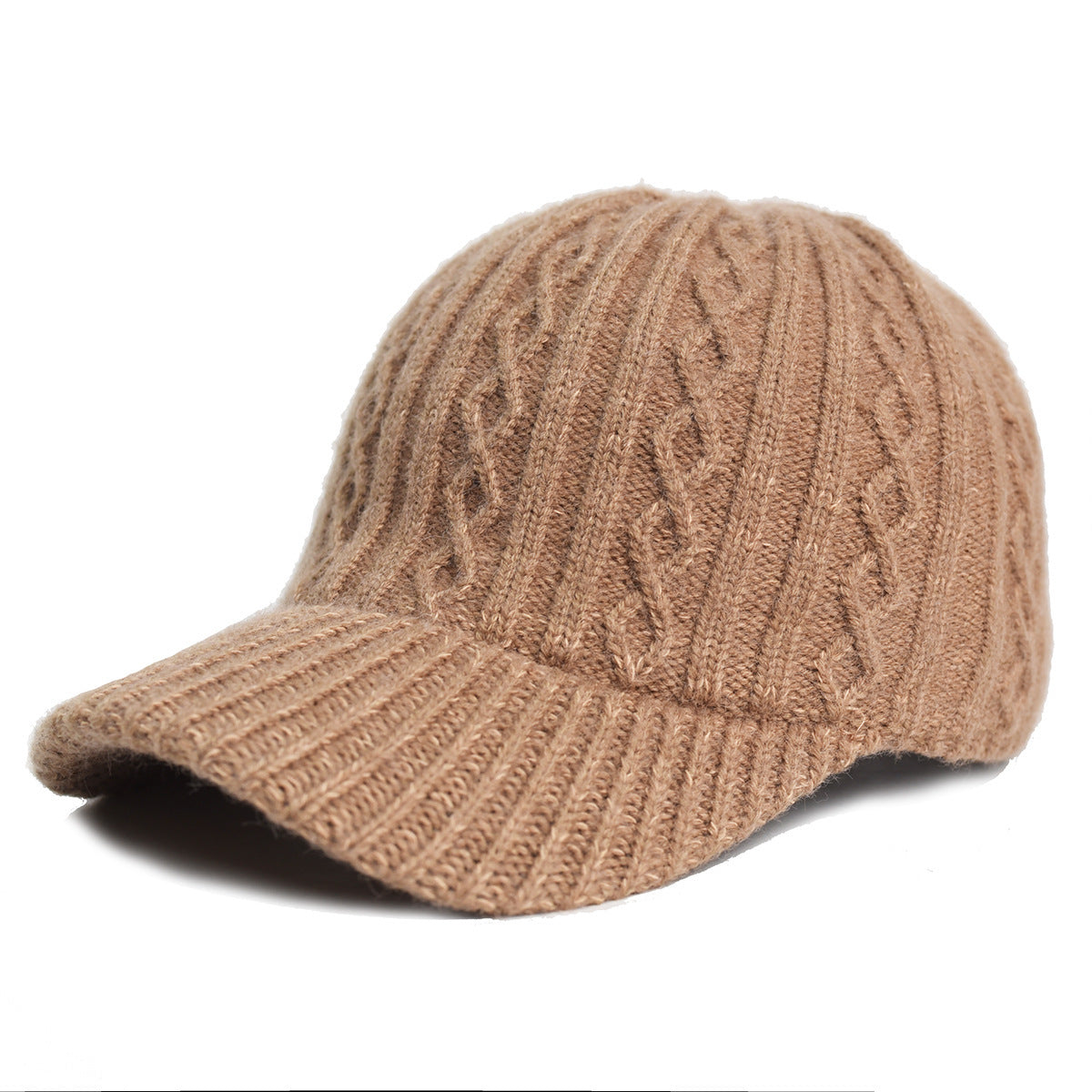 Wool Baseball Cap Korean Warm Solid Color