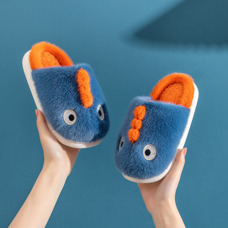 Children's Cotton Slippers Cute Dragon Home Non-slip Waterproof