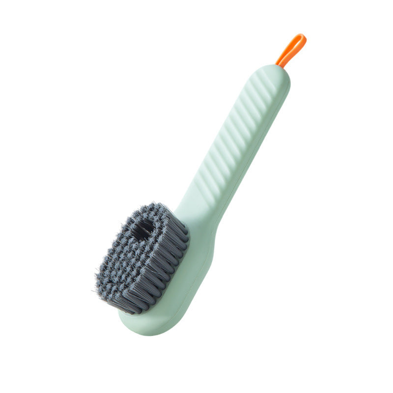 Multifunctional Soft-Bristled Shoe and Clothing Brush with Long Handle