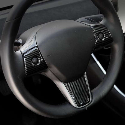Tesla Model 3 Steering Wheel Decoration 3 Pcs Set