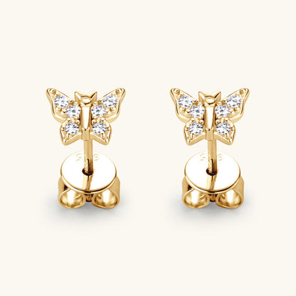 Korean Butterfly Moussan Diamond Ear Team