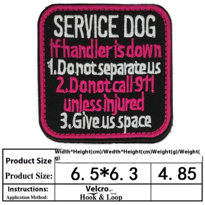 Pet Dog Accessories Embroidered Velcro New Pet Clothing Decorative Sticker Computer Embroidery Chapter