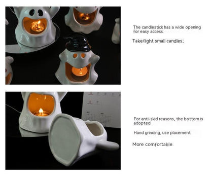 Halloween Ghost Festival Ceramic Craft Ornament