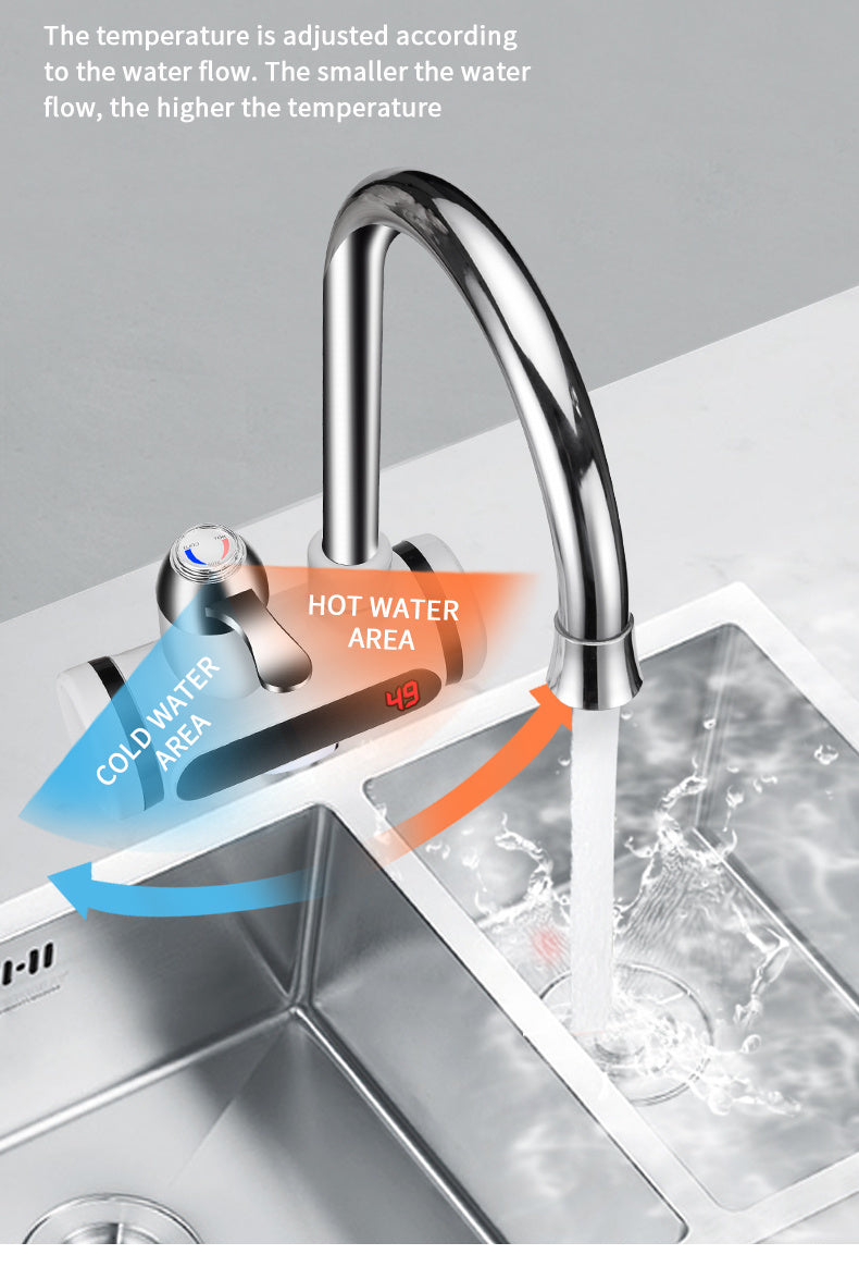 Electric Water Heater Tap With Display
