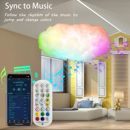 USB Cloud Light APP Control Music Sync Ambient Light