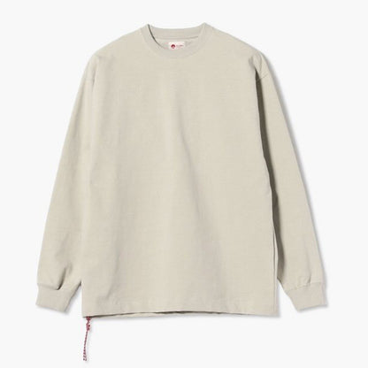 Japanese Red Rope Solid Color Long Sleeve T-shirt Men