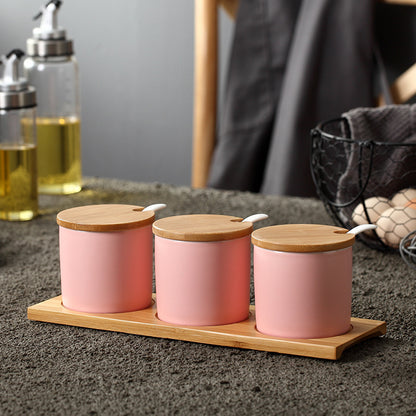 Seasoning Jar Bottle Set Household Salt MSG Box