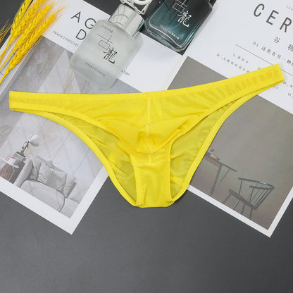 New Transparent Men's Ice Silk T-shaped Briefs