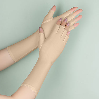 Long Half Finger Sun Protection Oversleeve