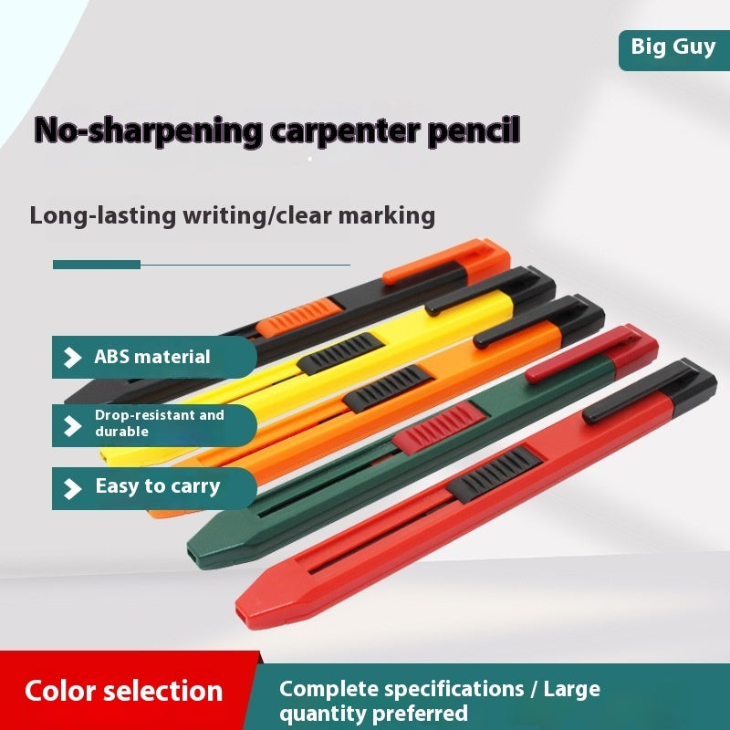 Thick-Lead Woodworking Propelling Pencil – Durable Marking Tool