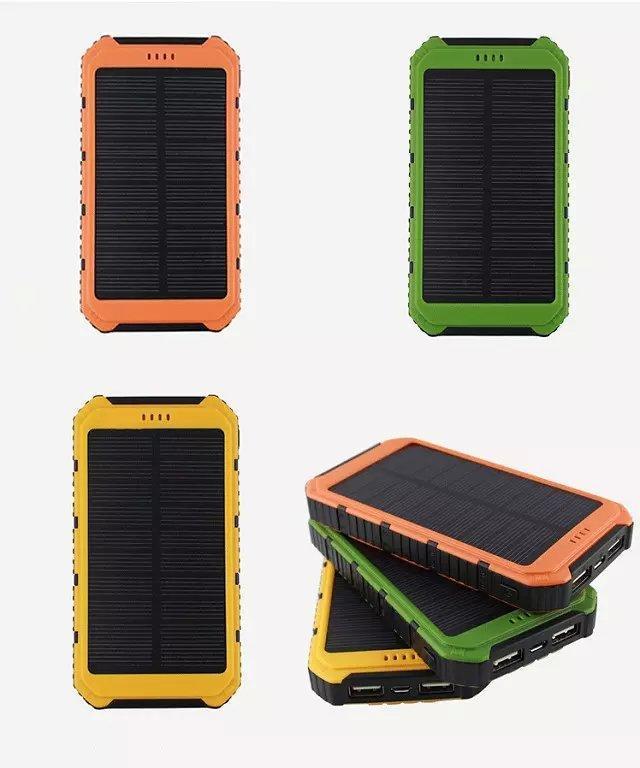 Solar Portable Power Bank Three-Proof Large Capacity