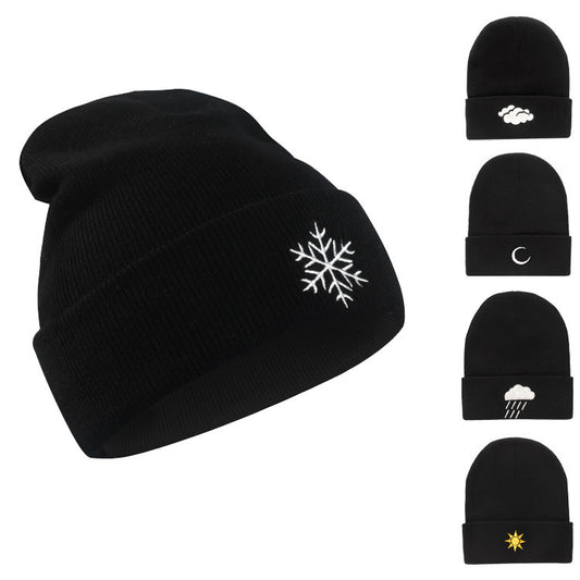 Fashionmonger Hip Hop Woolen Embroidery Knitted Hat