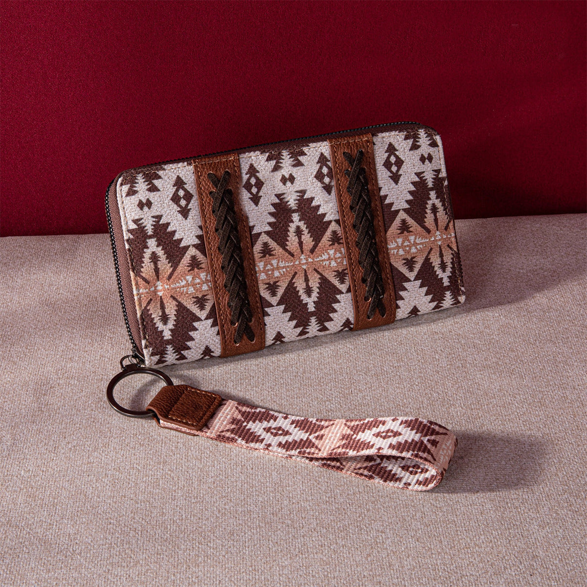 Bohemian Hand-carry Wallet Vintage Print