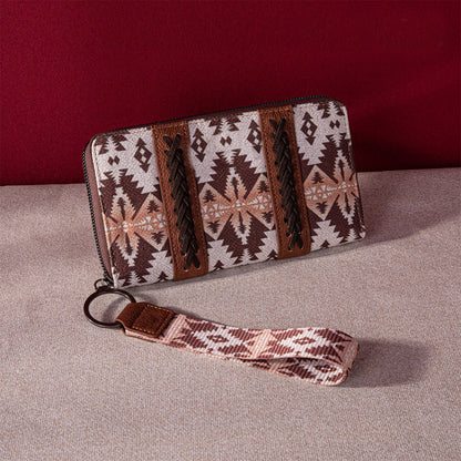 Bohemian Hand-carry Wallet Vintage Print