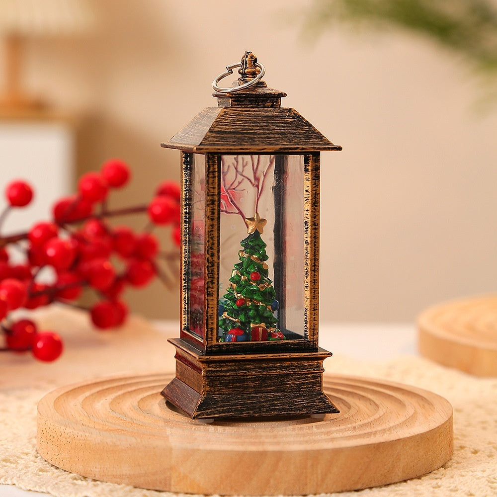 Christmas Santa Claus LED Oil Lamp Night Light