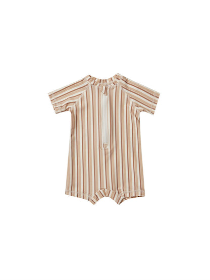 Boys And Girls Baby Short Sleeve Quick-drying Printing One-piece Swimsuit