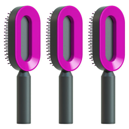 Self Cleaning Hair Brush One-key Airbag Massage