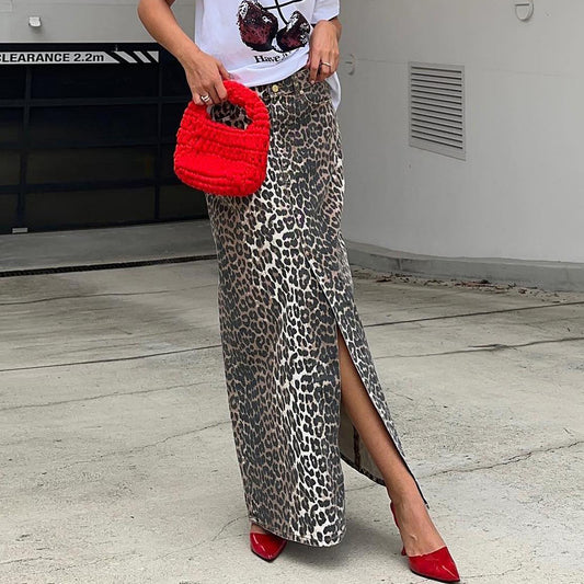 Leopard Ankle Skirt