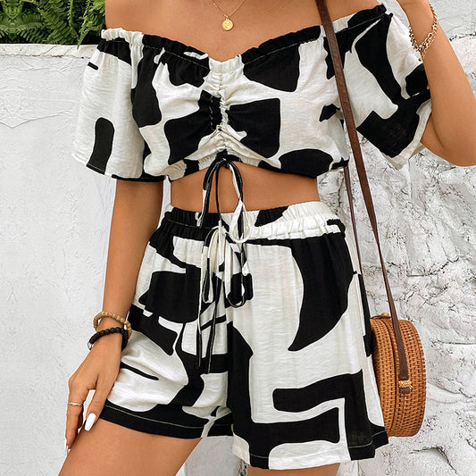 Summer Casual Shorts Suit Two-Piece Set