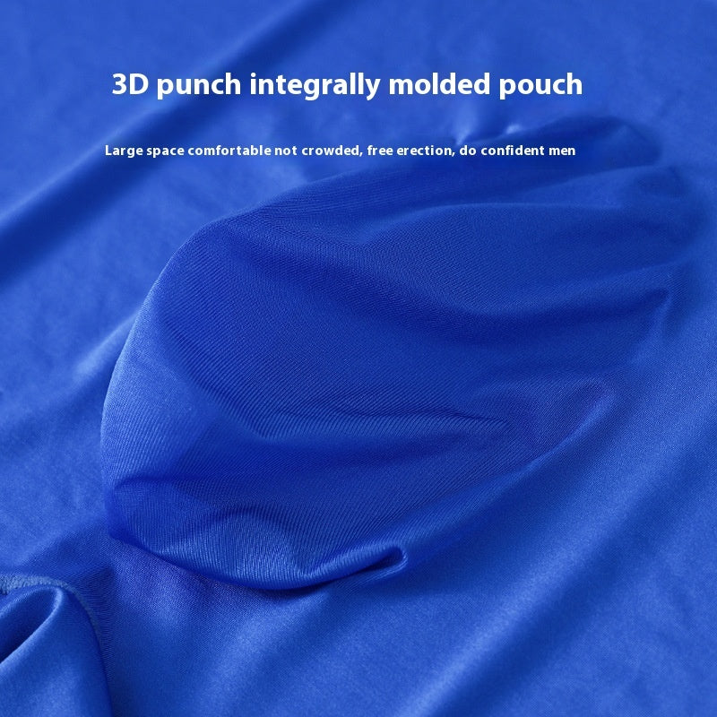 Summer Ice Silk Men's Mid Waist Boxers