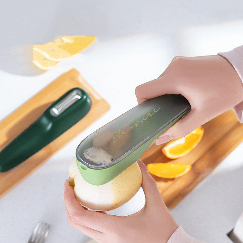 Storage Peeling Knife Potato Cucumber Peeler with Tube