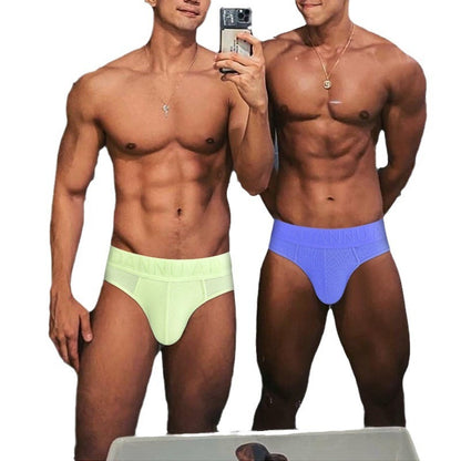 Men's Sexy Breathable Embossed Briefs