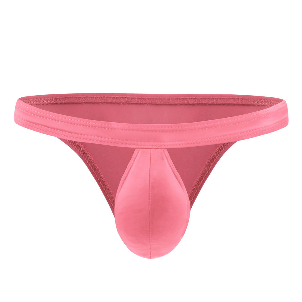 Men's Translucent Ice Silk Low Waist Briefs