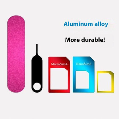 Metal SIM Support Sleeve Standard to Micro SIM Restorer 5-Piece Set