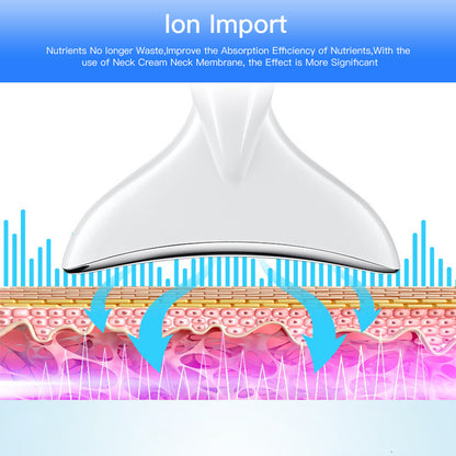 Neck Face Beauty Device LED Photon Therapy