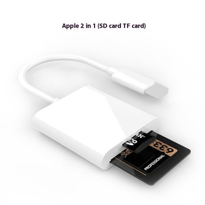 Mobile Phone Camera Card Reader Adapter OTG Data Cable