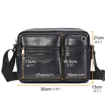 Men's Leather Messenger Bag
