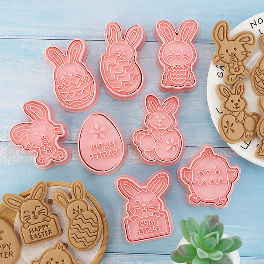 Easter Bunny Cookie Mold Egg Press