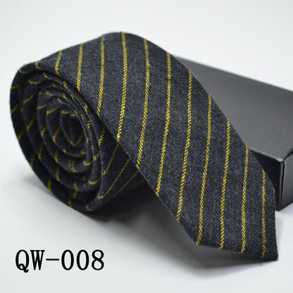 Men's Super Narrow Wool-like Elegant Tie