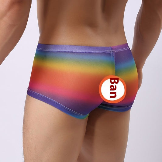 Men's Transparent Underwear Men's Mesh Breathable Big Boxer Underwear