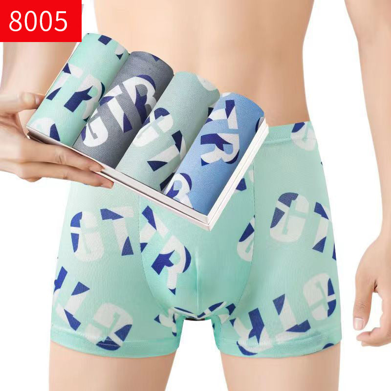 Men's Mid-waist Breathable Boxer Underwear