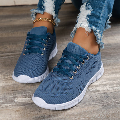 Blue Fashion Soft Bottom Running Shoes