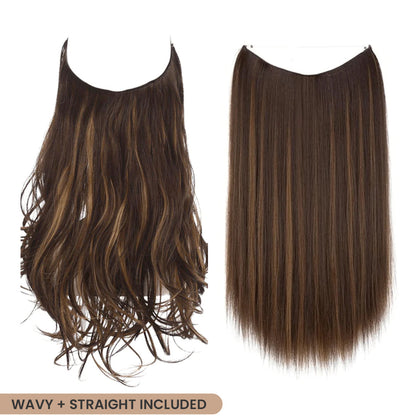 S-noilite 20" Invisible Wire Hair Extensions