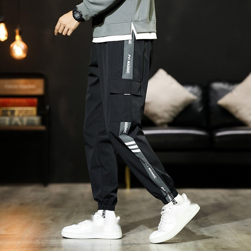 Men's Loose Plus Size Sports Overalls Pants