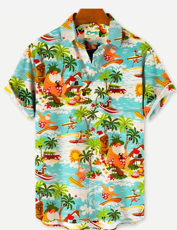Men's 3D Printed Hawaiian Shirt Summer Vacation