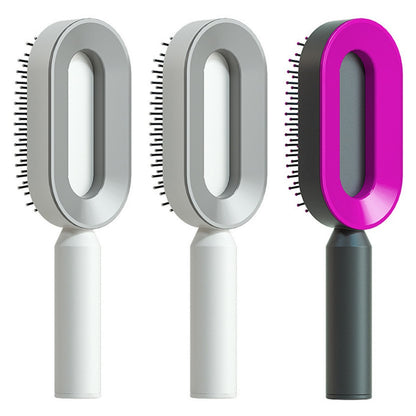 Self Cleaning Hair Brush One-key Airbag Massage