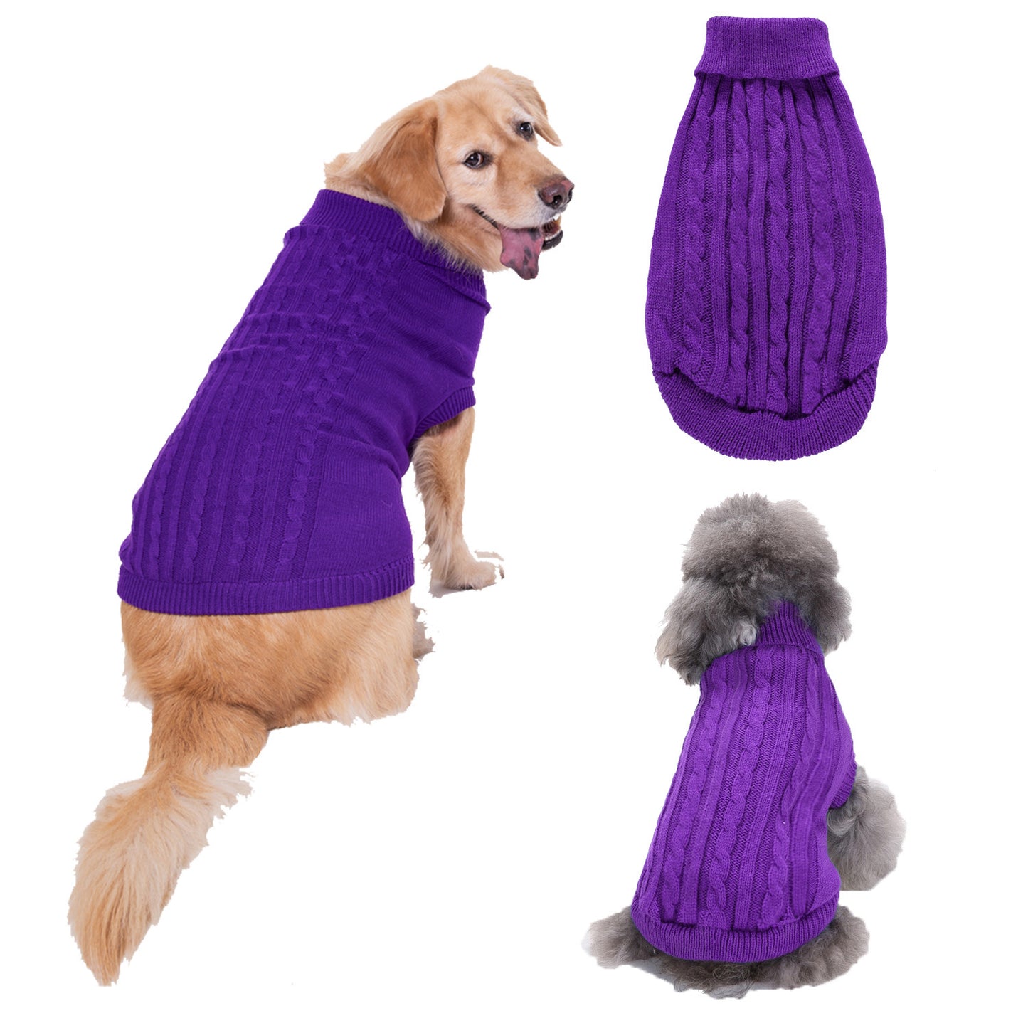 Solid Color Puppy Dog Clothes Teddy Bichon Pet Sweater