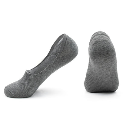 5 Pairs Invisible Boat Socks Women Summer Pure Cotton