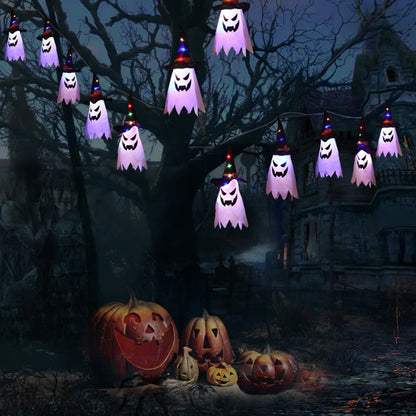 Halloween Ghost Lantern String Lights Holiday Decoration