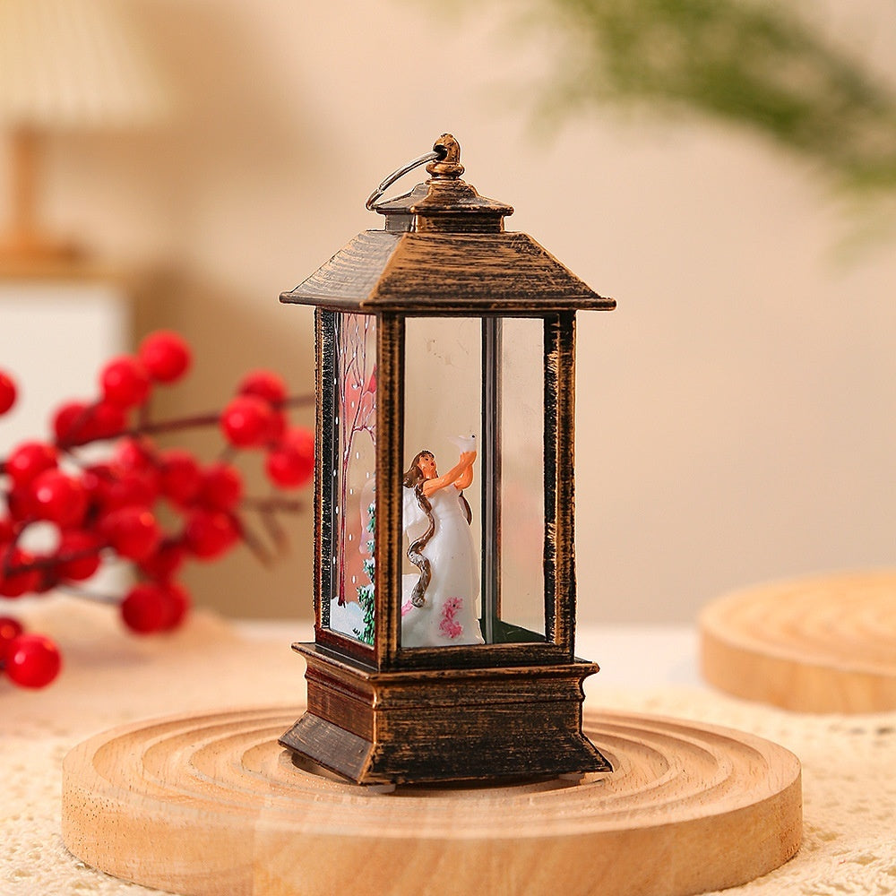 Christmas Santa Claus LED Oil Lamp Night Light