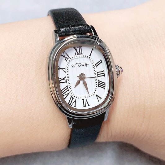 Women's Luxury Retro Roman Leather Watch