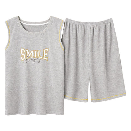 Men's Sleeveless Vest Summer Pure Cotton Pajamas