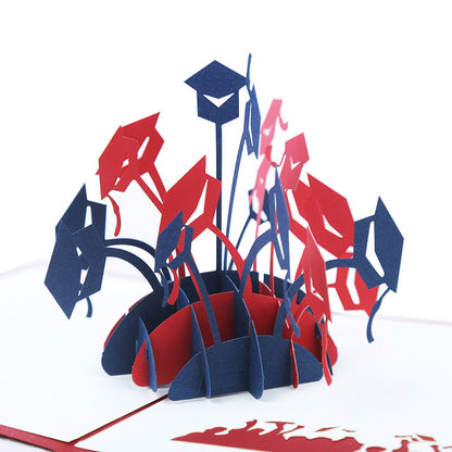 Creative 3D Graduation Greeting Card