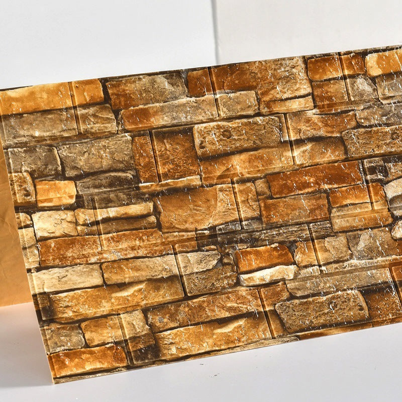 3D Brick Pattern Self Adhesive Foam Wall Sticker